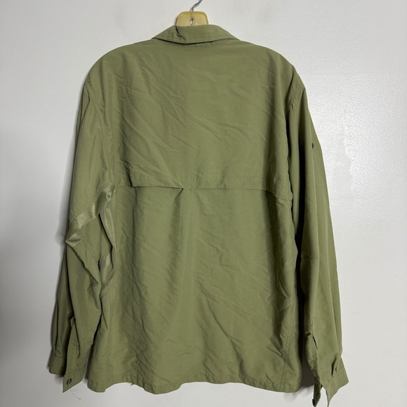 Mountain Hardwear Long Sleeve Quick Dry Outdoor Shirt Men's Size Large Green - Picture 4 of 7